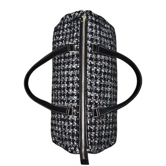 Kate Spade Houndstooth Bag+Jazz Things Up Cat Coin Purse And Dustbag - Picture 11 of 17